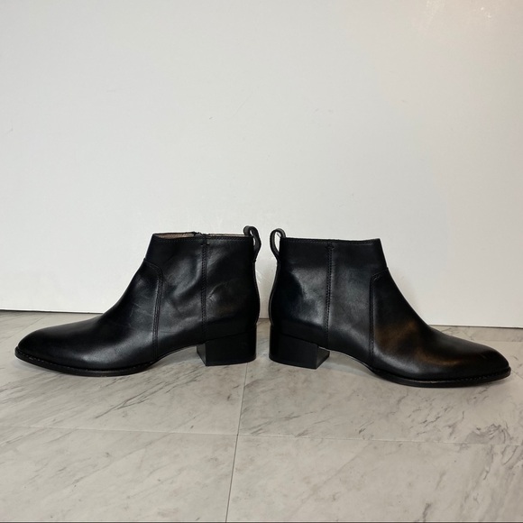 New! Madewell Camden Black Leather Ankle Bootie 7.5 - Picture 7 of 15